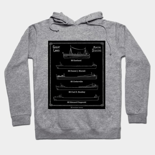 Great Lakes Maritime Disasters Hoodie by dragonrise_studio